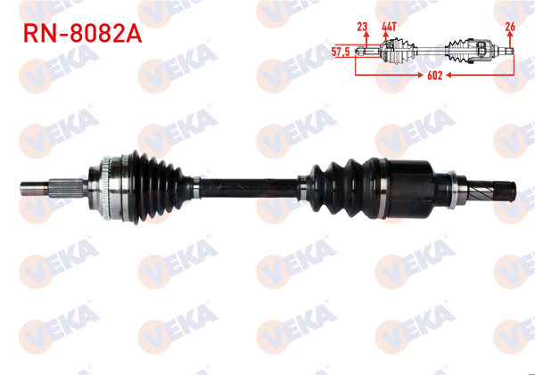 VEKA RN-8082A | Komple Aks Sol Ön Renault Thalia II 1.5 DCI ABS'li 44 Dıs Uzunluk 602mm 2008 -