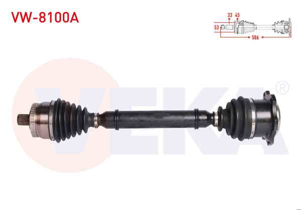 VEKA VW-8100A | Komple Aks Sağ On Volkswagen Passat (3B2) 1.9 TDI ABS'li 45 Dıs Uzunluk 586 mm 1996-2000