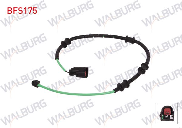 WALBURG BFS175 | Balata İkaz Kablosu Ön Sol-Sağ 610mm Jaguar Xf (X250) 2009-2015