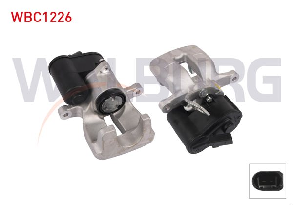 WALBURG WBC1226 | Fren Kaliper Elektronık Sol Arka Piston 38mm Disk 282mm VW Passat 2005-2010 / Tiguan 2007-2016 / Audi Q3 2011 - | 1 Adet