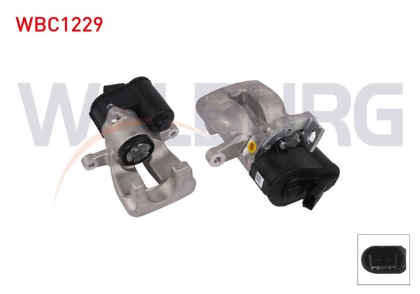 WALBURG WBC1229 | Fren Kaliper Elektronık Sağ Arka Piston 38mm Disk 282mm VW Passat 2005-2012 | 1 Adet