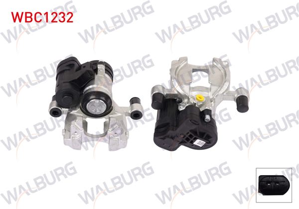 WALBURG WBC1232 | Fren Kaliper Elektronık Sol Arka Piston 38mm Disk 272mm Audi A3 2012-/ A3 Cabrıo 2012-/ A3 Sportback 2012-/ Skoda Kodiaq 2016-/ VW Tiguan 2016-/ Passat 2014-/ Golf VII 2012 - | 1 Adet