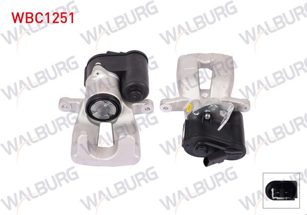 WALBURG WBC1251 | Fren Kaliper Elektronık Sağ Arka Piston 41mm Disk 310mm VW CC 2011-2016 / Passat 2010-2015 | 1 Adet