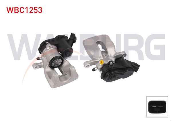 WALBURG WBC1253 | Fren Kaliper Elektronık Sağ Arka Piston 38mm Disk 274mm Renault Grand Scenic III 2009 - | 1 Adet