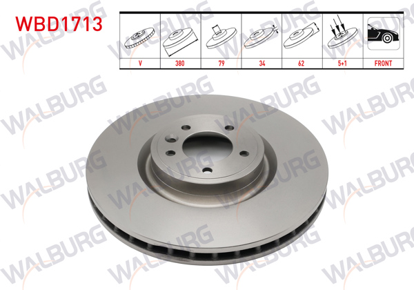 WALBURG WBD1713 | Fren Diski Ön Land Rover Discovery V 09-16