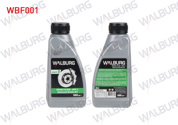 WALBURG WBF001 | Fren Hidrolik Yagı Dot 3 500 Ml | 20 Adet