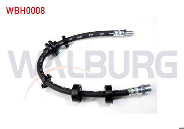 WALBURG WBH0008 | Fren Hortumu Ön Sol 380mm Fiat Tempra / Tipo 1992-1999 | 2 Adet