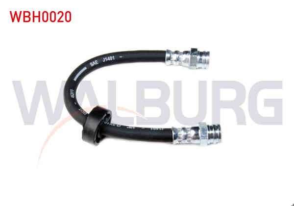 WALBURG WBH0020 | Fren Hortumu Arka Sol-Sağ 180mm Citroen Nemo 2007-/ Fiat Fiorino (225) 2007-/ Peugeot Bipper (Aa) 2008-| 2 Adet