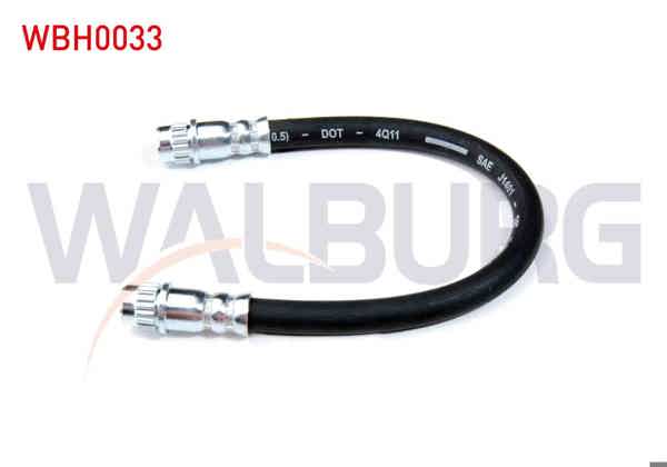 WALBURG WBH0033 | Fren Hortumu Arka Sol-Sağ 250mm Renault R9 (L42) 1985-2000 / Renault R11 (B / C37) 1983-1995 / Renault R11 (B / C37) Flash 1987-1995 | 2 Adet