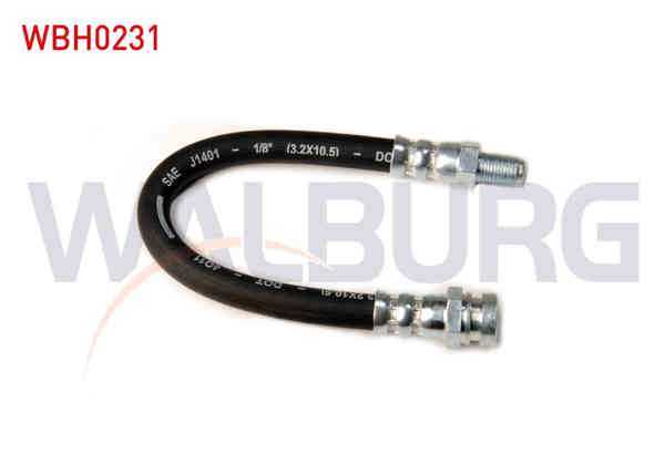 WALBURG WBH0231 | Fren Hortumu Arka Sol-Sağ 200mm Mitsubishi Lancer VII (Csa) 2003-2007 / Mitsubishi Outlander I (Cuw) 2001-2006 | 2 Adet