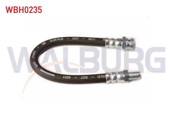 WALBURG WBH0235 | Fren Hortumu Arka Sol-Sağ 230mm Mitsubishi Galant VI (Ea) 1996-2004 | 2 Adet