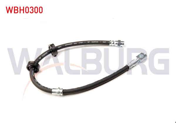 WALBURG WBH0300 | Fren Hortumu Ön Sol-Sağ 520mm Seat Cordoba (6L2) 2002-2009 / Seat Ibiza IV (6L1) 2002-2009 / Seat Ibiza V (6J5) 2008-/ Skoda Fabia (6Y2) 1999-2007 / Skoda Fabia II 2006-2015 | 2 Adet