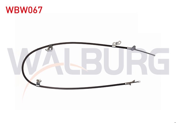 WALBURG WBW067 | El Fren Teli Arka Sol Dısklı Toyota Yaris (_Cp10) 1.5 Vvt-I 1999-2005