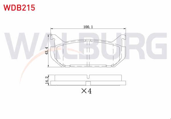 WALBURG WDB215 | Fren Balata Arka Mazda 626 IV (Ge) 1.8İ 1992-1997 / 626 IV (Ge) 2.0İ 1992-1997 / 626 V (Gf) 1.8İ 1992-1997 / Mx-6 (Ge) 2.0İ 1991-1997 / Xedos 6 (Ca) 2.0İ 1992-1999 / Xedos 6 (Ca) 1.6İ 1992-1999