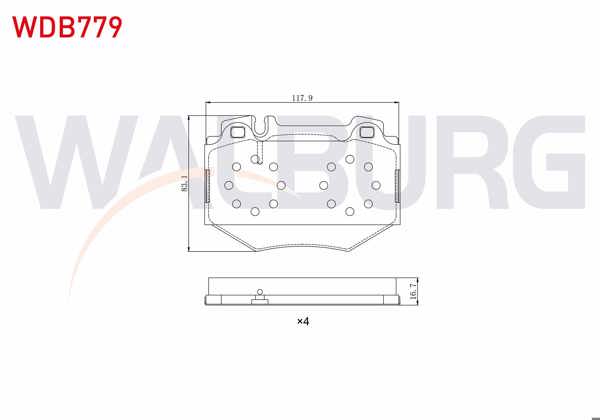 WALBURG WDB779 | Fren Balata Ön Mercedes S Serisi (W220) S 500 1998-2005