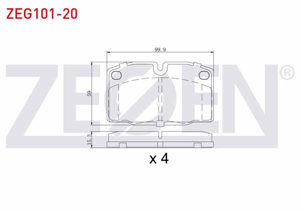 ZEGEN ZEG101-20 | Fren Balata Ön Opel Vectra A 1.4 1988-1995 / Vectra A 1.6 1988-1995 / Vectra A 1.8 1988-1995 / Corsa A 1.2 1983-1993 / Corsa A 1.4 1983-1993 / Vectra A 1.7 D 1988-1995 / Tigra A 1.6 16V 1994-2000