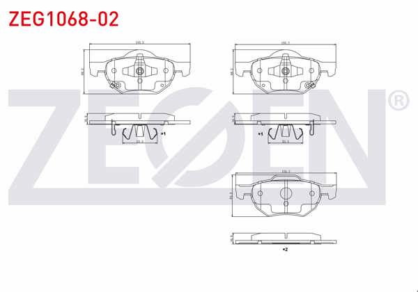 ZEGEN ZEG1068-02 | Fren Balata Ön Ikazlı Honda Accord VIII (Cu) 2.0 I-Vtec-2.2 I- CDTI-2.4 I-Vtec 2003-2008