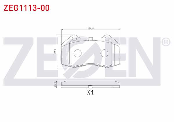 ZEGEN ZEG1113-00 | Fren Balata Ön Renault Megane II (Bm0 / 1,Cm0 / 1) 2.0 2002-2008