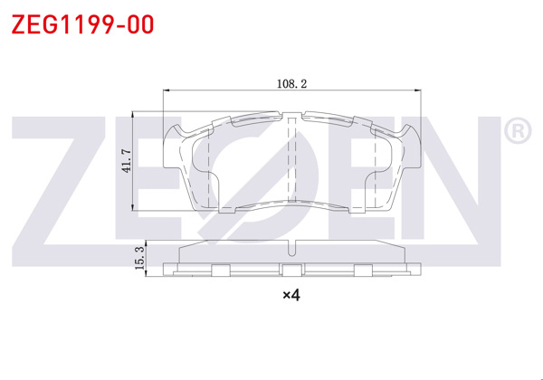 ZEGEN ZEG1199-00 | Fren Balata Ön Suzuki Alto IV (Ff) 1.1 2008-2013