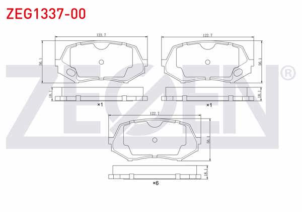 ZEGEN ZEG1337-00 | Fren Balata Ön Mitsubishi Canter 3.0 D 2005-2010