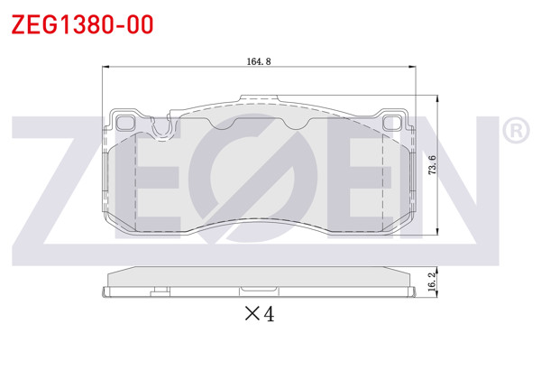 ZEGEN ZEG1380-00 | Fren Balata Ön Ikazlı BMW 3 Serisi (E90) 320 D 2005-2011 / 316 İ 2005-2011 / 320 İ 2005-2011 / 318 İ 2005-2011 / 1 Serisi (E81) 116 İ 2004-2012 / 118 İ 2004-2012 / 120 İ 2004-2012 / 120 D 2004-2012