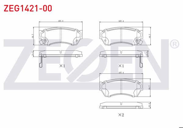 ZEGEN ZEG1421-00 | Fren Balata Ön Ikazlı Tata Indıgo 1.4 D 2003-/ 1.4 2003-/ Suzuki Swift II 1.3İ 1989-2004 / 1.0İ 1989-2004 / Alto III (Ef) 1.0 1994-2002 / Nissan Sunny II (N13) 1.6İ 1986-1991