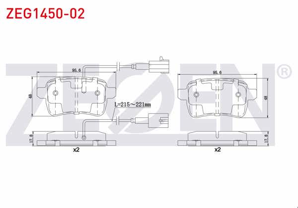 ZEGEN ZEG1450-02 | Fren Balata Arka Fişli Alfa Romeo Giulietta (940) 1.4 Tb 2010-/ Giulietta (940) 1.6 JTD 2010-/ Giulietta (940) 2.0 Jtdm 2010 -