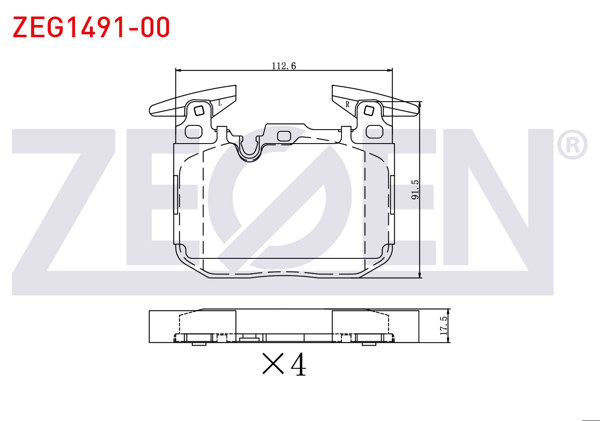 ZEGEN ZEG1491-00 | Fren Balata Ön BMW 3 Serisi (F30) 316 İ-316 D-318 İ-320 D-320 İ 11-/ 1 Serisi (F20,F21) 114 İ-116 İ-116 D-118 İ-118 D 10-/ İ8 (I12) Hybrıd 14-20 / 4 Serisi (F32) 418 İ-420 İ 2013 -