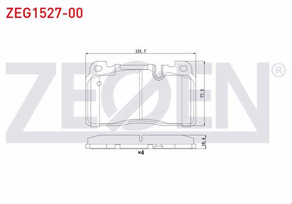 ZEGEN ZEG1527-00 | Fren Balata Ön Audi Q5 (8R) 2.0 TDI 2008-/ 2.0 TFSI 2008-/ 3.0 TDI 2008-/ Porsche Macan (95B) 2.0 2014-/ Macan (95B) 3.0 S 2014 -