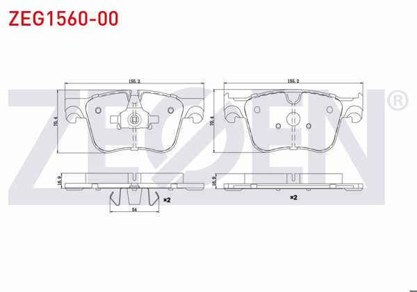 ZEGEN ZEG1560-00 | Fren Balata Ön 304 mm Diskler İçin Peugeot 308 II 1.2 VTI-1.2 Thp-1.6 Thp-1.6 HDI-2.0 HDI 2014-/ Citroen C4 Picasso II 1.6 VTI-1.6 HDI 2013 -