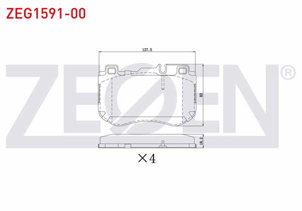 ZEGEN ZEG1591-00 | Fren Balata Ön Mercedes C Serisi (W205) C 200 Bluetec 2014 -