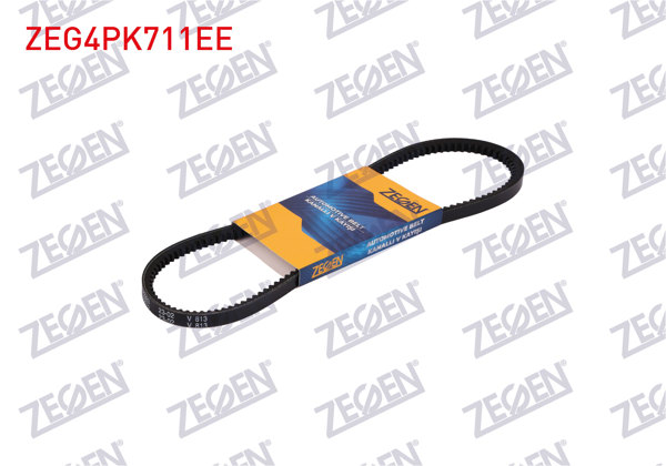 ZEGEN ZEG4PK711EE | Kanallı V Kayışı 4Pk711 (Elastık) Ford Mondeo-Transit 16V 2.0 TDCI / VW Crafter 2.0 TDI