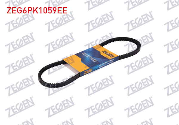 ZEGEN ZEG6PK1059EE | Kanallı V Kayışı 6Pk1059 (Elastık) Ford C-Max-Focus II 1.4, 1.6 2004-/ Volvo C30-S40-V50