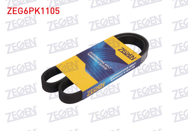 ZEGEN ZEG6PK1105 | Kanallı V Kayışı 6Pk1105 Clio-VW-Audi-Peugeot