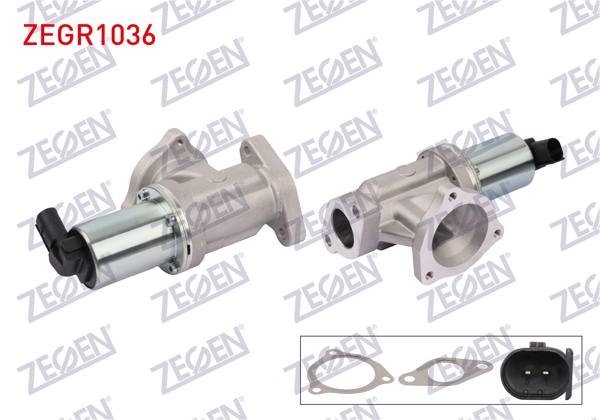 ZEGEN ZEGR1036 | EGR Valfi Hyundai Tucson 2.0 CRDI 2004-2010 / i30 2.0 CRDI 2007-2011 / Santa Fe 2.0-2.2 CRDI 2006-2012 / Sportage 2.0 CRDI 2004-2010 / Carens III 2.0 CRDI 2006-/ Sonata V 2.0 CRDI 2005-2010 (D4ea-D4eb)