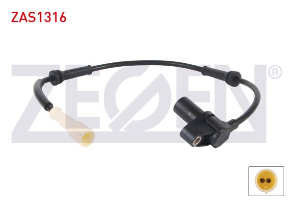 ZEGEN ZAS1316 | ABS Sensörü Ön Sol-Sağ Renault Clio II 98-05 / Symbol 01-09 (Soketlı)