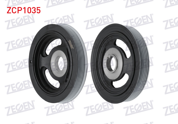 ZEGEN ZCP1035 | Krank Kasnağı Partner Tepee 1.6 HDI 2008-/ Berlingo 1.6 HDI 2008-/ Transit Courıer 1.6 TDCI 2014-/ Fiesta VI 1.5 TDCI 2008-2012 / C5 II 1.6 HDI 2004-2008 / 301 1.6 HDI 2012-/ Focus II 1.6 TDCI 2004-2011