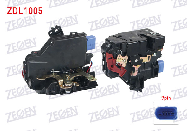 ZEGEN ZDL1005 | Kapı Kilidi Motorlu Sağ On 9 Pin Volkswagen Golf V-Caddy III-Jetta III-Touareg-Touran 2003-2015 / Skoda Octavia 2004-2012 / Seat Toledo III-Altea 2004 -