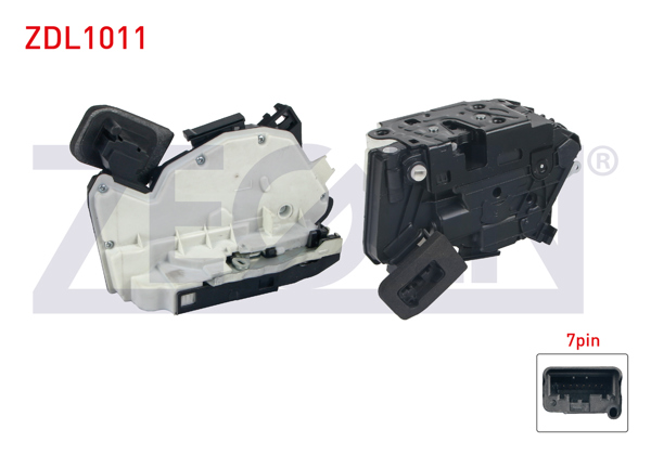 ZEGEN ZDL1011 | Kapı Kilidi Motorlu Sağ Arka 7 Pin VW Golf VI-VII-Jetta III-IV-Polo-Sharan-Touran-Passat-Amarok-Caddy IV 08-/ Skoda Octavia-Rapid-Yeti 09-/ Seat Ibiza V-Leon-Alhambra 08 -