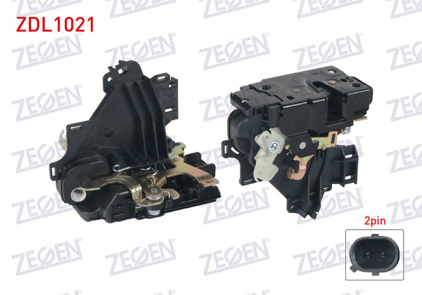 ZEGEN ZDL1021 | Kapı Kilidi Motorlu Sağ On 2 Pin Volkswagen Transporter V 2003-2012 / Polo 2001-2009 / Caddy 2004-2012 / Seat Cordoba 2002-2009 / Ibiza 2002-2009