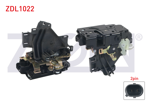 ZEGEN ZDL1022 | Kapı Kilidi Motorlu Sol Arka 2 Pin Volkswagen Polo / Skoda Fabia 1999-2007 / Seat Ibiza IV-Cordoba 2002-2009