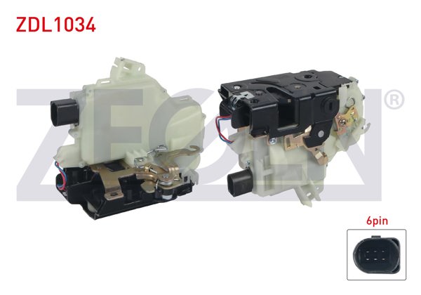 ZEGEN ZDL1034 | Kapı Kilidi Motorlu Sol Arka 6 Pin Volkswagen Golf IV-Bora 1997-2005 / Jetta II 1982-1992 / Passat 1997-2001