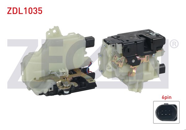 ZEGEN ZDL1035 | Kapı Kilidi Motorlu Sağ Arka 6 Pin Volkswagen Golf IV-Bora 1997-2005 / Jetta II 1982-1992 / Passat 1997-2001
