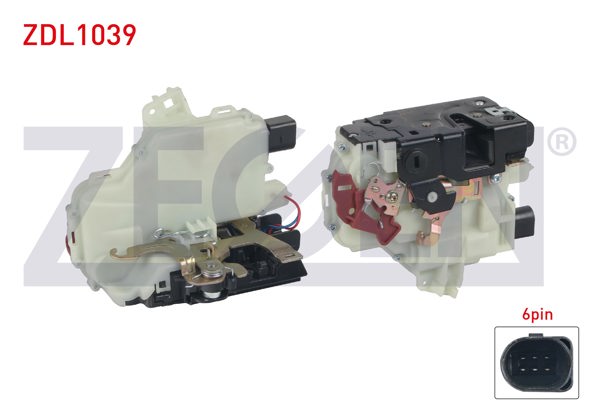 ZEGEN ZDL1039 | Kapı Kilidi Motorlu Sağ Arka 6 Pin Volkswagen Caddy III-Golf V-VI-Jetta III 2004-2015