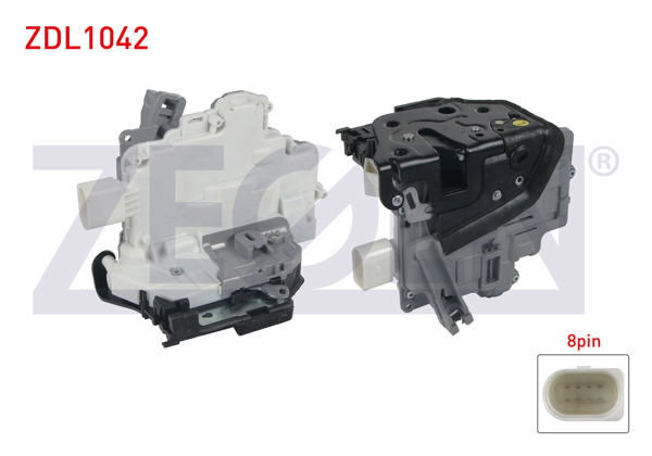ZEGEN ZDL1042 | Kapı Kilidi Motorlu Sol Arka 8 Pin Volkswagen Passat 2005-2012 Tiguan 2007-2016 / Audi A4-Q7 2006-2015 / Skoda Superb 2010-2015