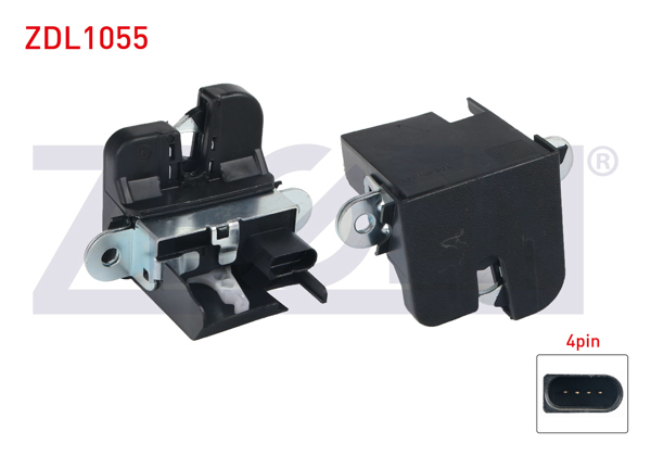 ZEGEN ZDL1055 | Bagaj Kilidi 4 Pin Volkswagen Golf V-Touran 2003-2010