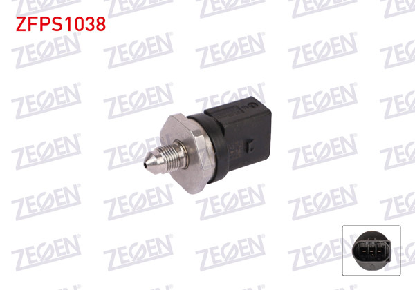 ZEGEN ZFPS1038 | Yakıt Basınç Sensörü Volkswagen Golf VII (5G1) 1.4 TSI 2012-2017 / Skoda Octavia III 1.2 TSI 2012-/ Seat Leon 1.4 TSI 2012 -
