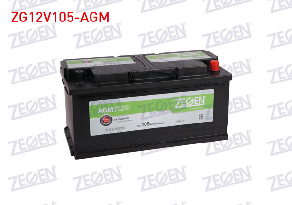 ZEGEN ZG12V105-AGM | Aku Agm Start / Stop L6 12V 105 Ah (393X175x190)