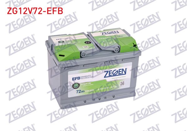 ZEGEN ZG12V72-EFB | Aku Efb Start / Stop L3 12V 72 Ah (278X175x190)