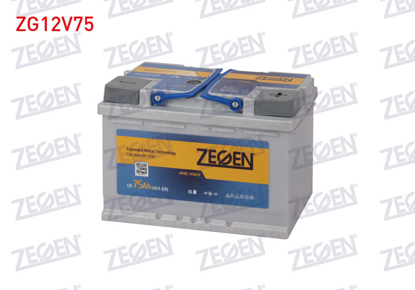 ZEGEN ZG12V75 | Aku 12V 75 Ah (278X175x190)